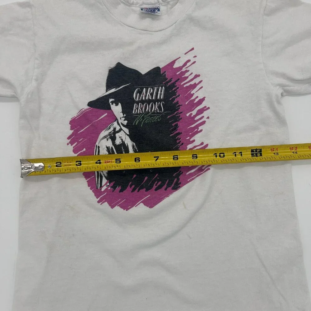 Vintage Garth Brooks Country Music No Fences‎ Tour T-shirt Size YOUTH MED